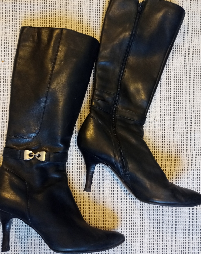 Leather boots